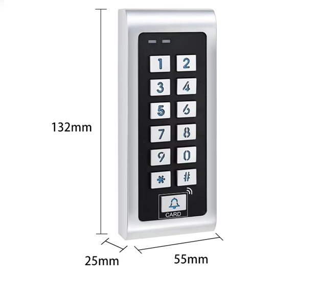 Smart Life Tuya WIFI Access Control 12V Keypad Card Doorbell for Door Gate Garage | IP66 Waterproof