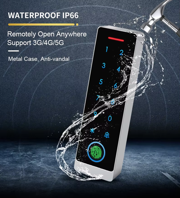 Smart Life Tuya WIFI Access Control 12V Fingerprint Keypad Card Doorbell | IP66 | DLHF7