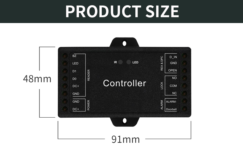 Smart Life Tuya WIFI 12V Access Controller for Wiegand Keypad Card Reader for Door Gate Garage Motor