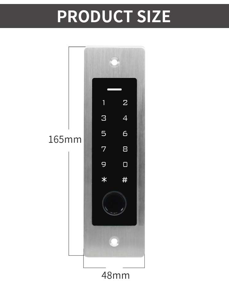 12V Embedded Access Controller for Wiegand Keypad Card Fingerprint Reader for Door Gate Garage Motor