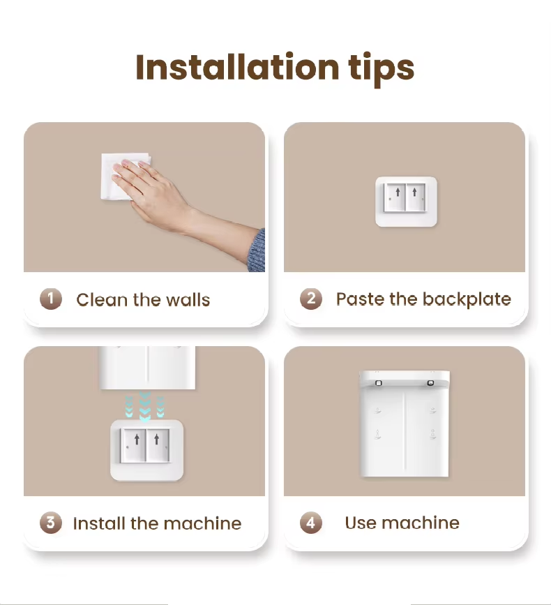 Electric Dual Soap Foam Gel Dispenser | 5V Rechargeable | 280ml refillable | Wall Mounted