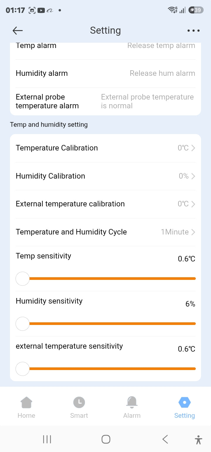 Smart Life Tuya WIFI Temperature & Humidity Sensor w/ External Temperature Probe | 3V