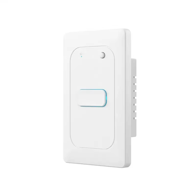 Smart Life Tuya WIFI 1CH LED Light Button Switch | Live & Neutral / Live & No Neutral Wire | White