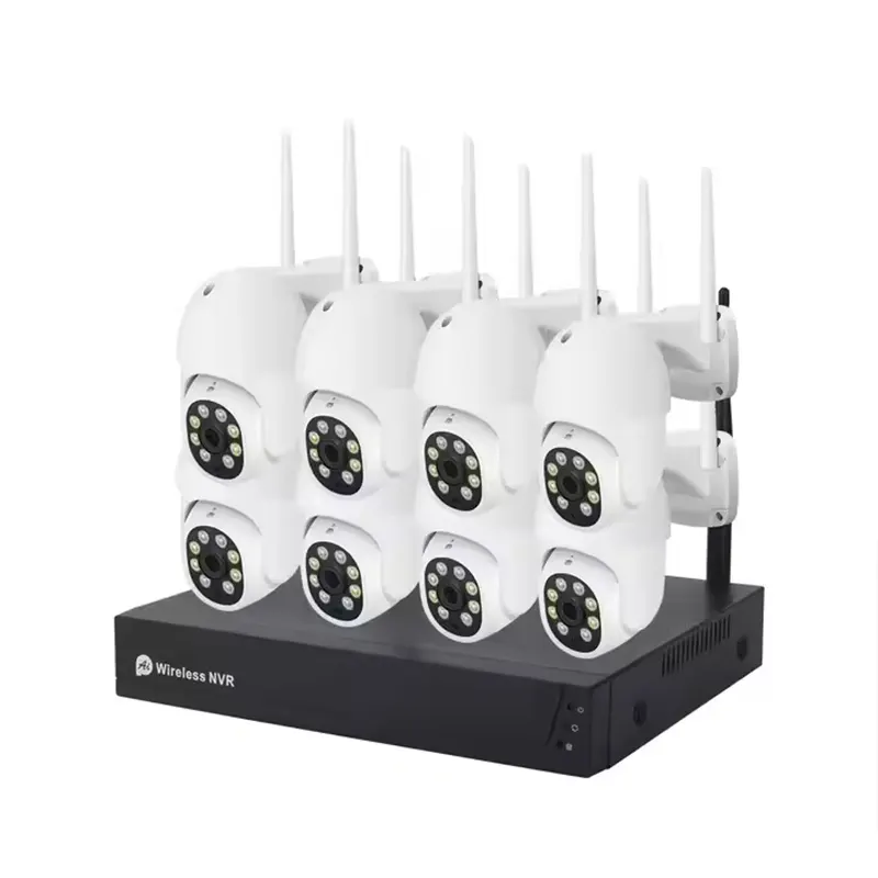 Smart Life Tuya NVR CCTV Camera Kit w/ 8 Waterproof 3MP PTZ Cameras & 2-way Audio