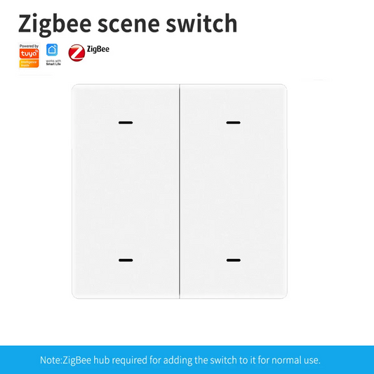 Smart Life Tuya Zigbee Wireless 4CH Scene Switch 12 Scenes