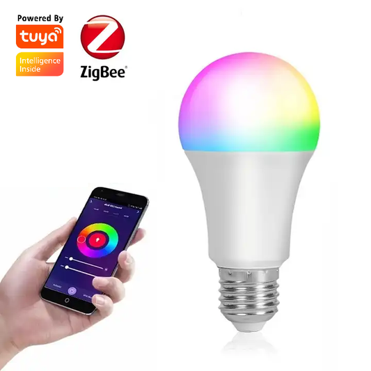 Smart Life Tuya Zigbee 9W E27 RGB CCT LED Light Bulb | 3000K to 6000K | RGB