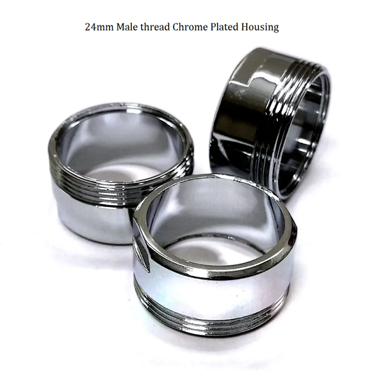 24mm Male thread Chrome Plated Housing for Aerators for Taps & Faucets