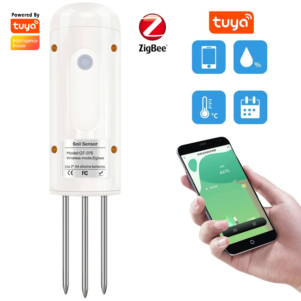 Smart Life Tuya Zigbee Waterproof Soil Moisture Temperature Sensor smart-life-tuya-zigbee-waterproof-soil-moisture-temperature-sensor