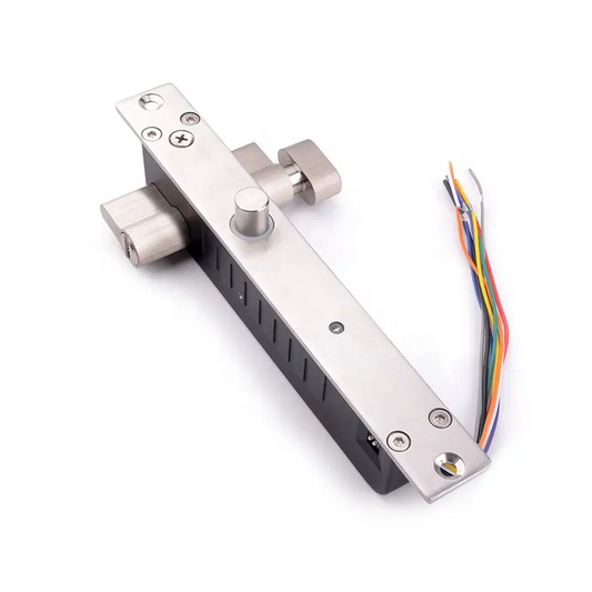 Electric Bolt Lock 12V 24V Fail-Secure w/ Key Cylinder & Contact Sensor for Door Gate Garage