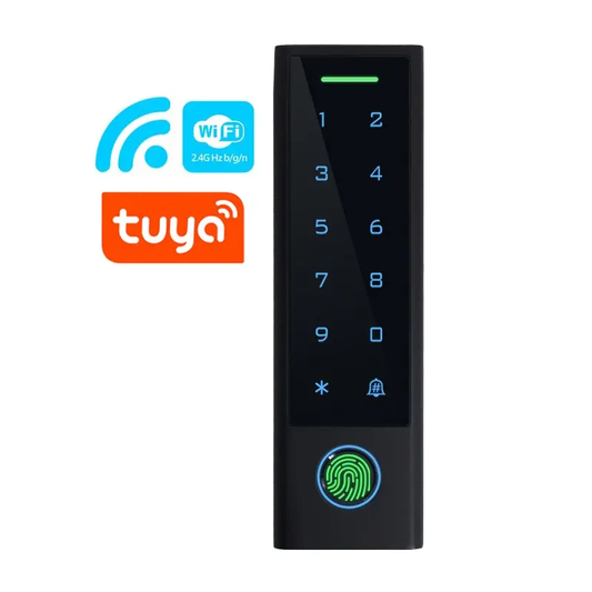 Smart Life Tuya WIFI Waterproof 12V Access Control Fingerprint Keypad Card Doorbell Gate Garage CF3