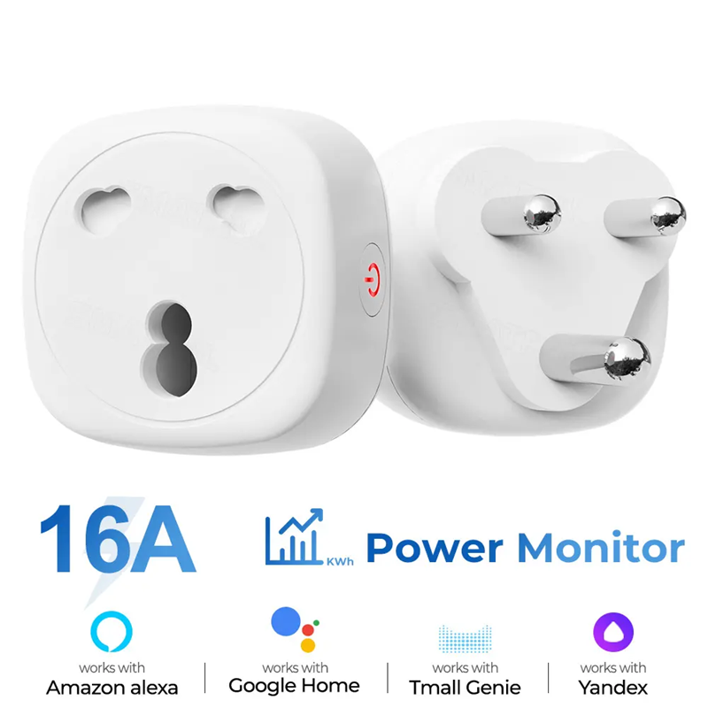Smart Life Tuya Zigbee 1CH 16A 3500W 3 Pin / 2 Pin Plug Switch w/ Power Monitor