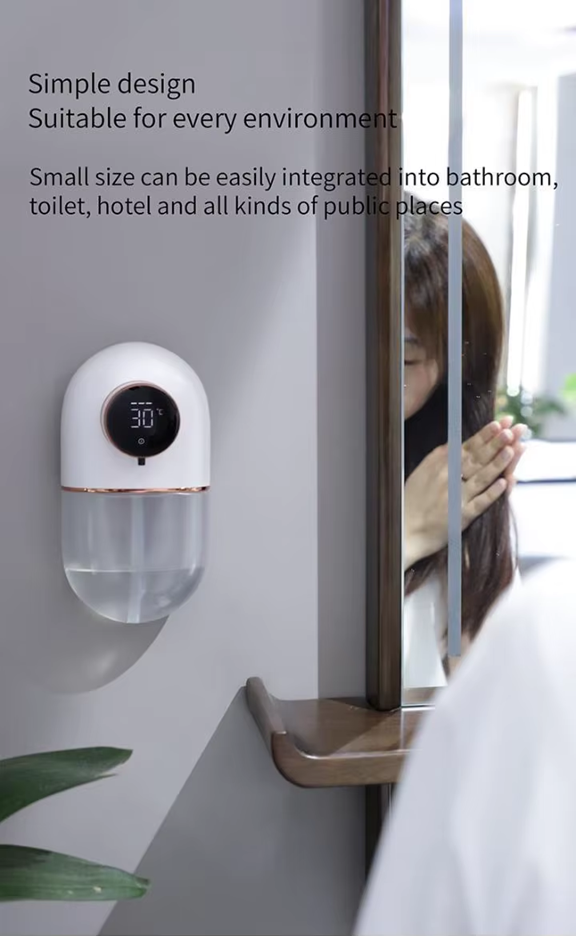 Electric Soap Gel Dispenser | 5V Rechargeable | 320ml refillable | Wall Mounted (Blue)