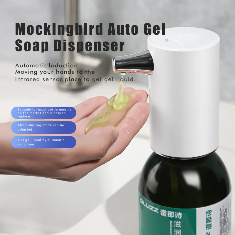 Electric Single Soap Gel Dispenser | 5V Rechargeable | Fits on top of bottle (Blue)
