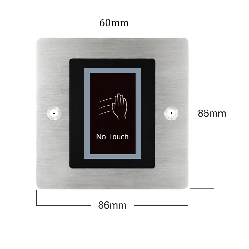 Access Control Embedded 12V 24V Infrared No Touch Exit Button Door Release Button