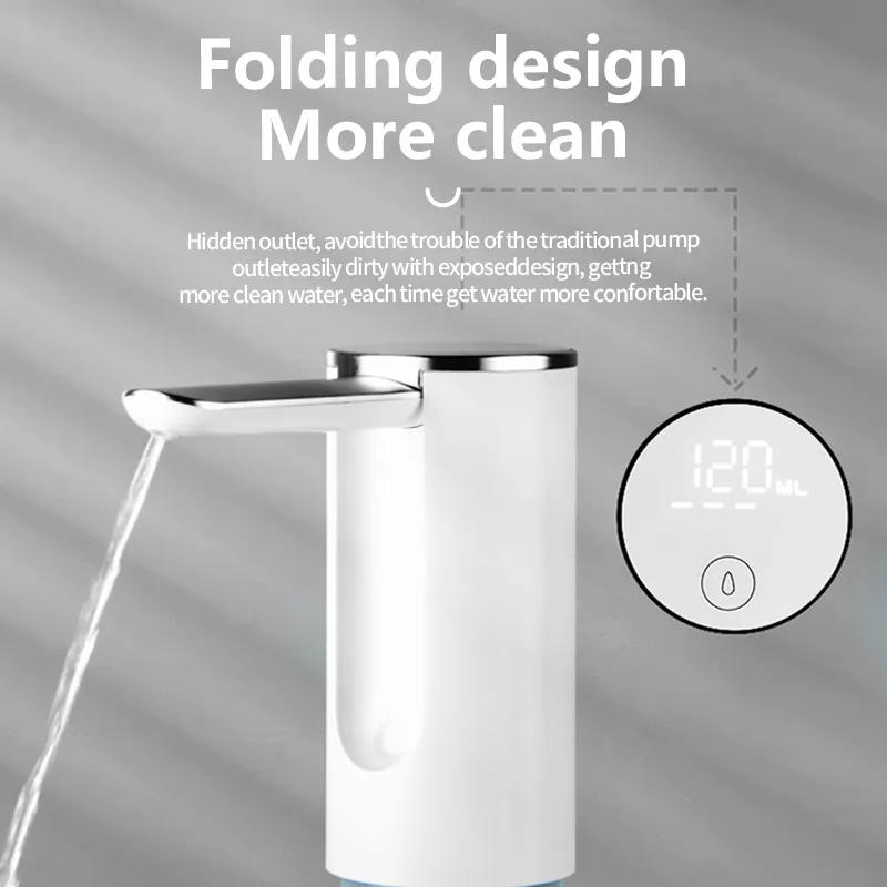 Electric Water Dispenser | 5V Rechargeable | 1L per minute | fits on top of bottle.
