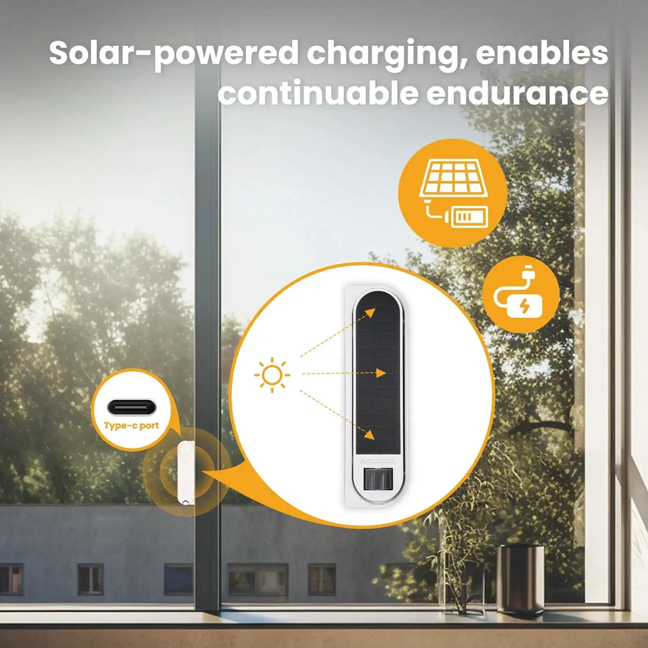 Smart Life Tuya Zigbee Sliding Door Window Opener Closer | Solar charging w/ Built in Battery & Remote | 5V