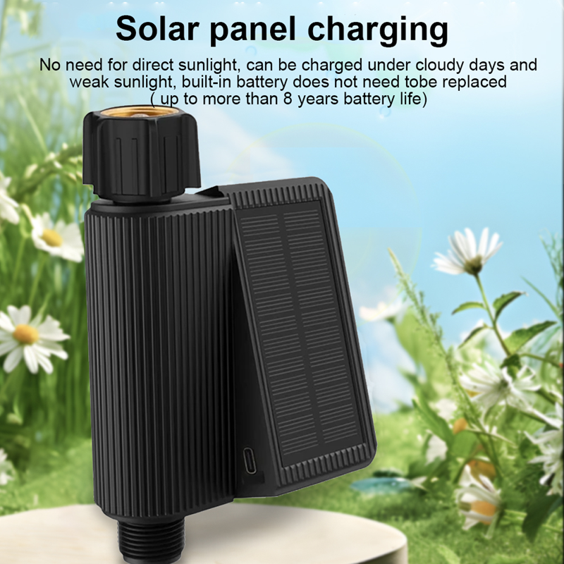 Smart Life Tuya WIFI Solar Irrigation Valve Sprinkler Timer Controller Switch | Solar & Battery