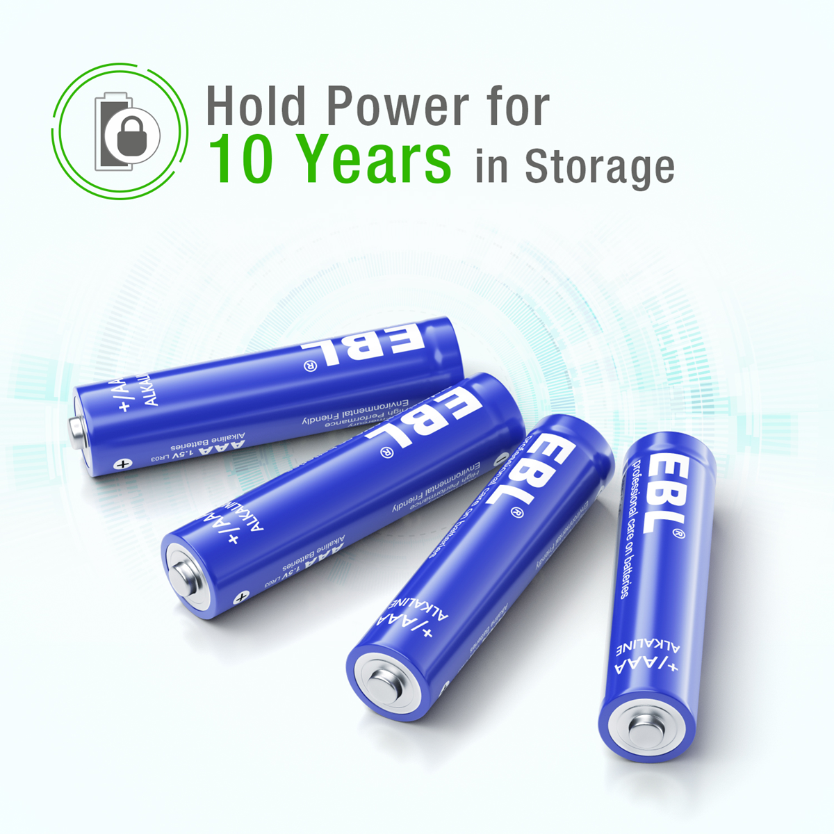 EBL AAA Alkaline Battery | 1.5V | 1150mAh | 4 Pack