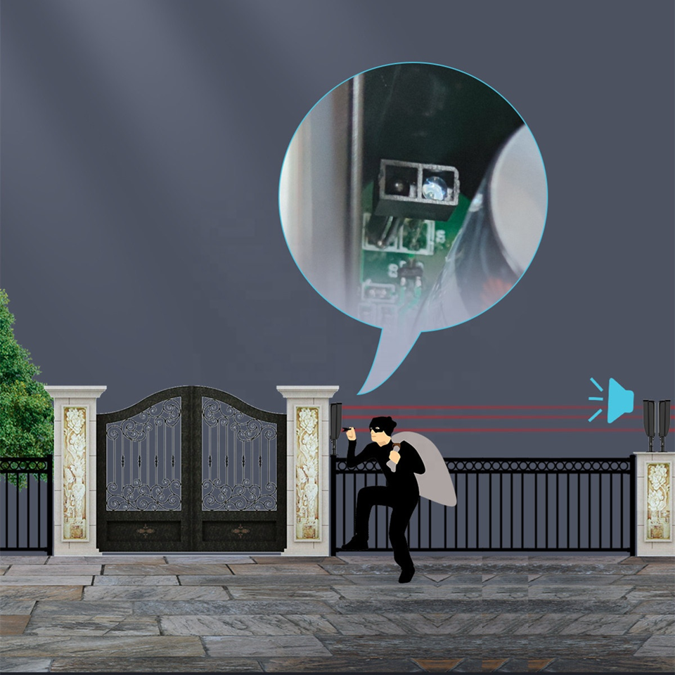 Outdoor Wireless Infrared 3 beam 100m Detector for Tuya Alarm System | RF433 | ER14505 Battery