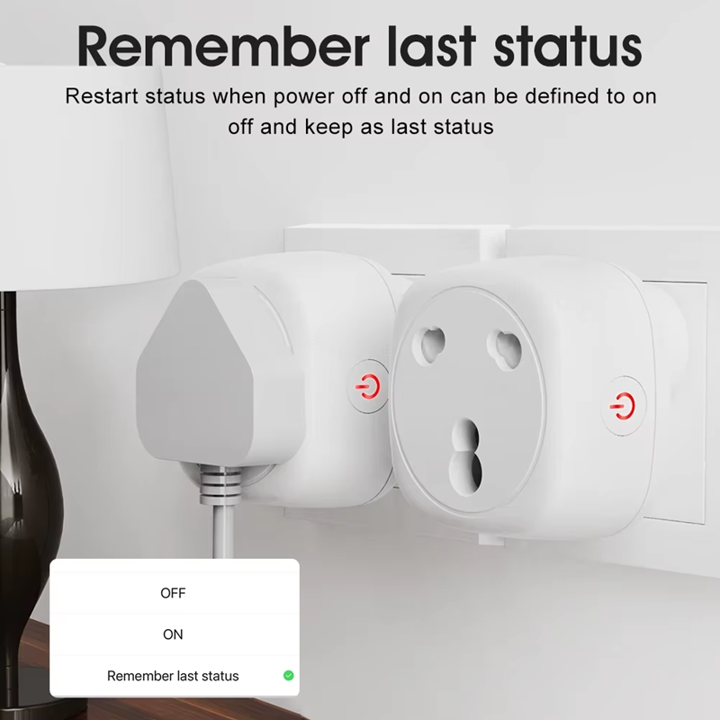 Smart Life Tuya Zigbee 1CH 16A 3500W 3 Pin / 2 Pin Plug Switch w/ Power Monitor