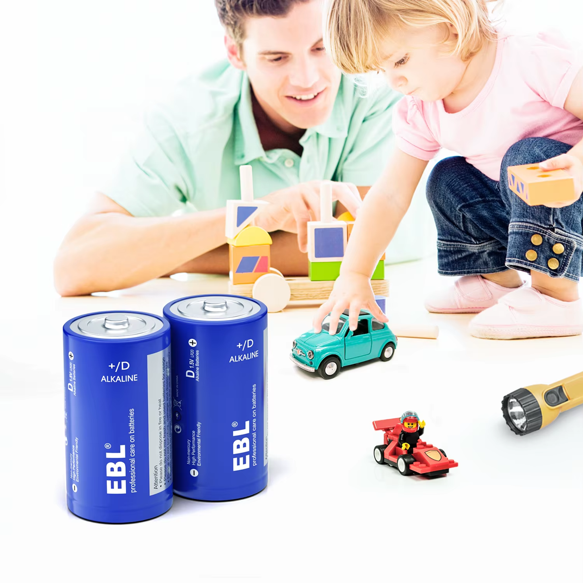 EBL D Alkaline Battery | 1.5V | 20000mAh | 2 Pack