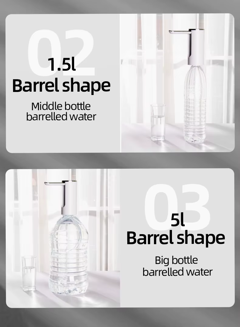 Electric Water Dispenser | 5V Rechargeable | 1L per minute | fits on top of bottle.