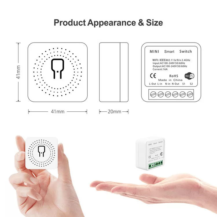 Smart Life Tuya Zigbee 1CH 16A 3500W Mini Switch