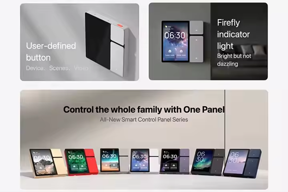 Smart Life Tuya WIFI 3.5 inch In-Wall Touch Screen Control Panel w/ 3CH Relays & IR Remote Controller