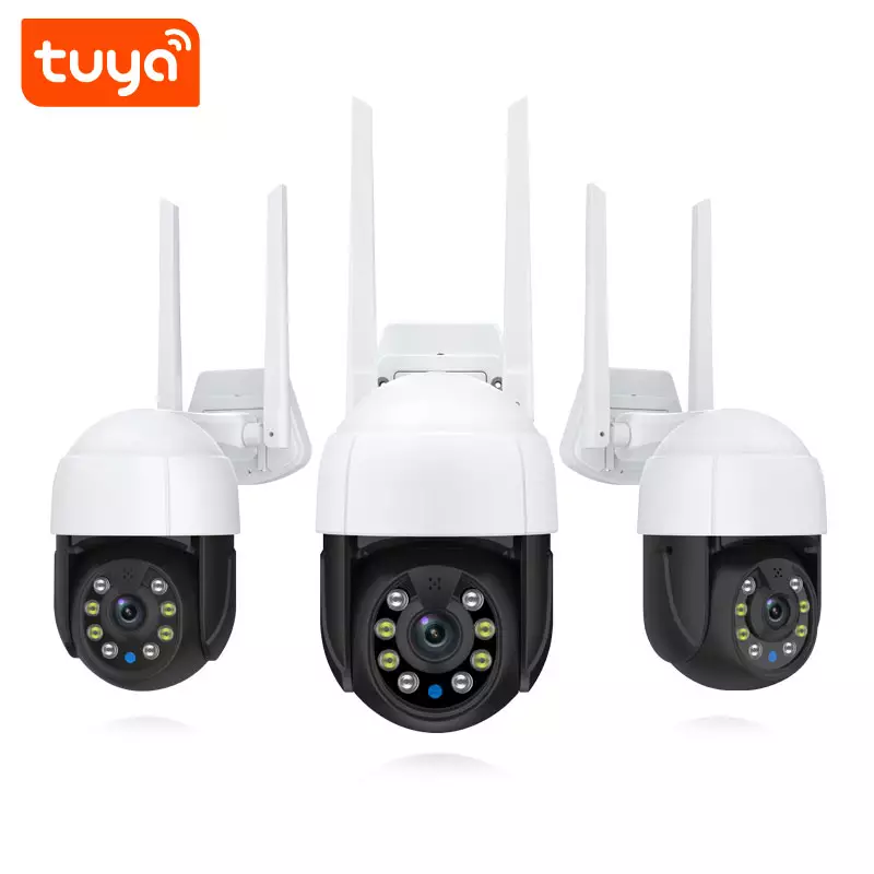 Smart Life Tuya WIFI Waterproof Outdoor 3MP HD PTZ CCTV Camera w/ 2 way audio