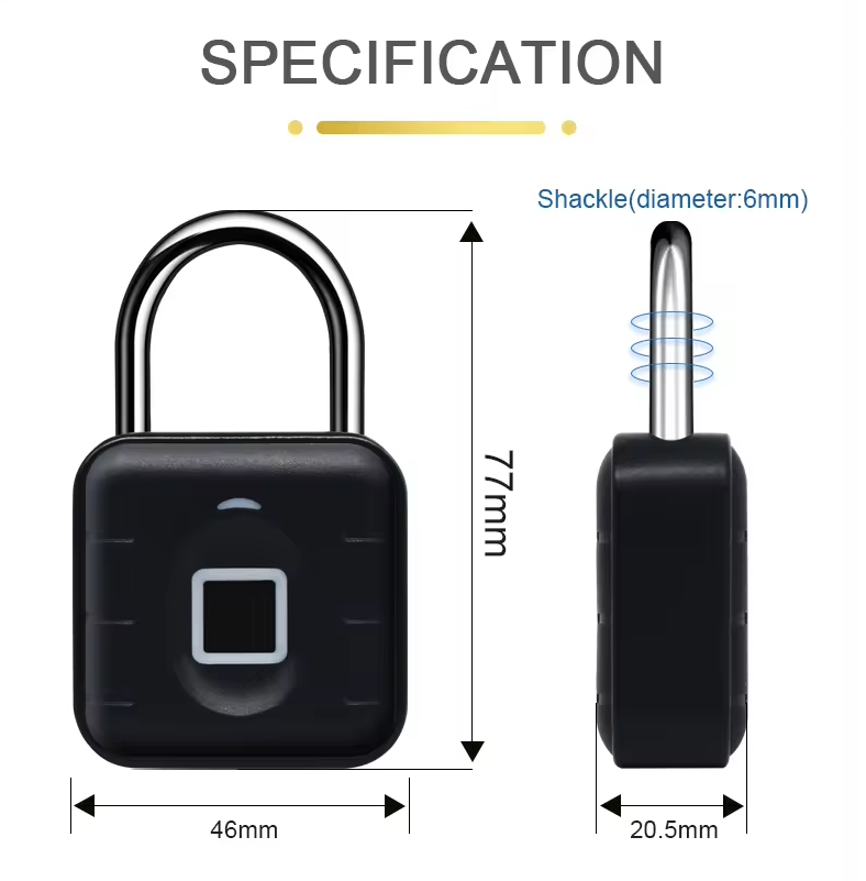 Smart Life Tuya Bluetooth Fingerprint Padlock