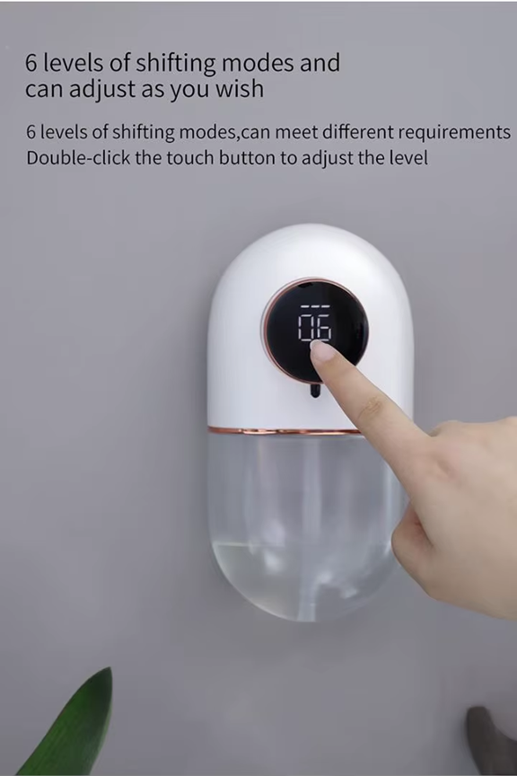 Electric Soap Gel Dispenser | 5V Rechargeable | 320ml refillable | Wall Mounted (Blue)