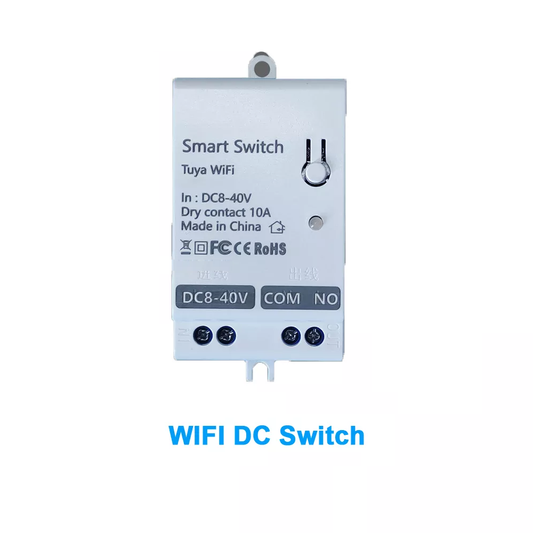 Smart Life Tuya WIFI 1CH DC8-40V 12V 24V 10A Max Dry Contact Switch Relay w/ RF433