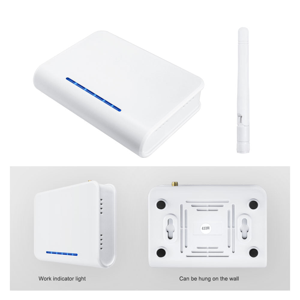 RF433Mhz Radio Signal Repeater Extender w/ Adapter for Alarm System | 12V