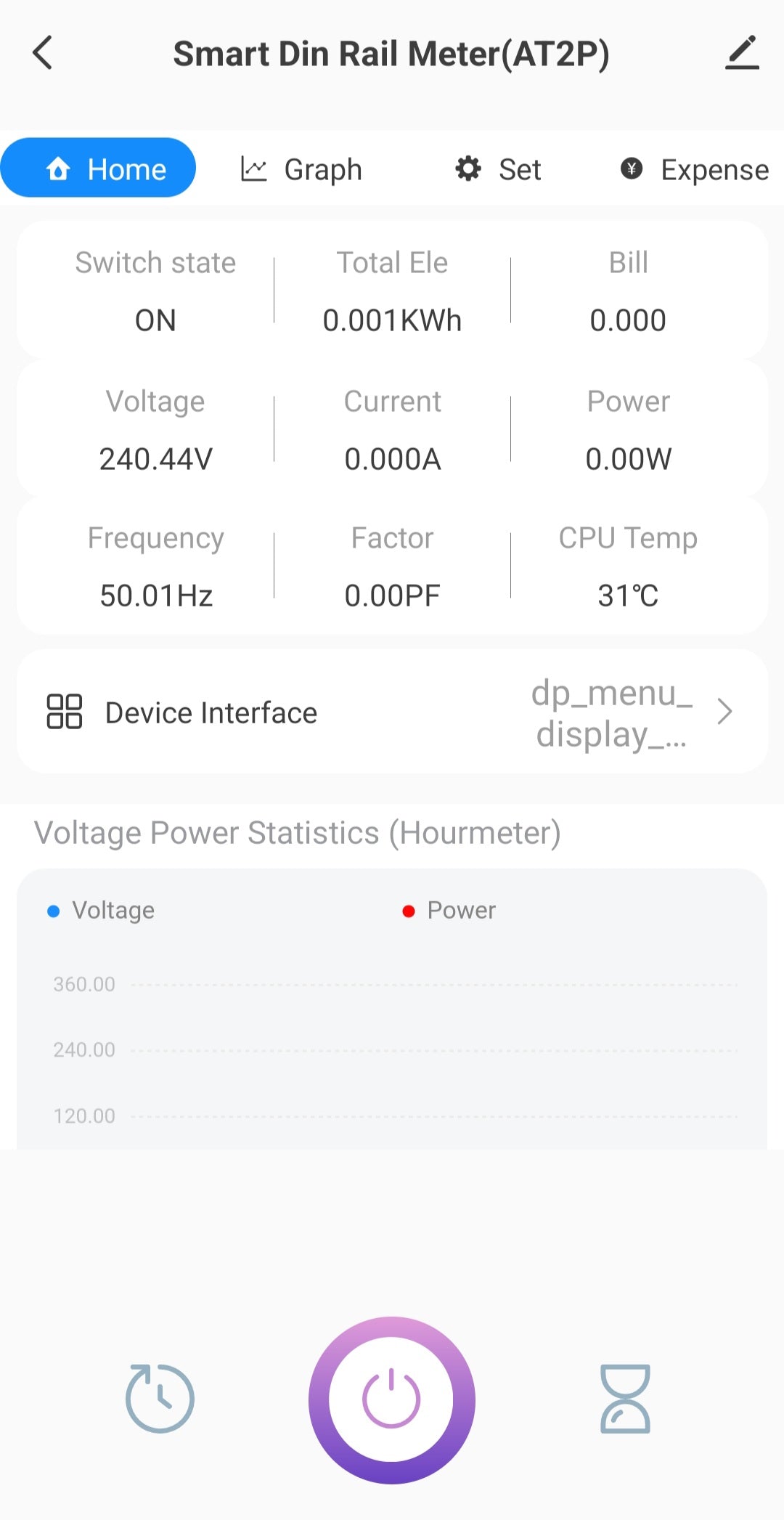 Smart Life Tuya WIFI Switch 100A 265V w/ Power Consumption Energy Monitoring Prepaid Meter