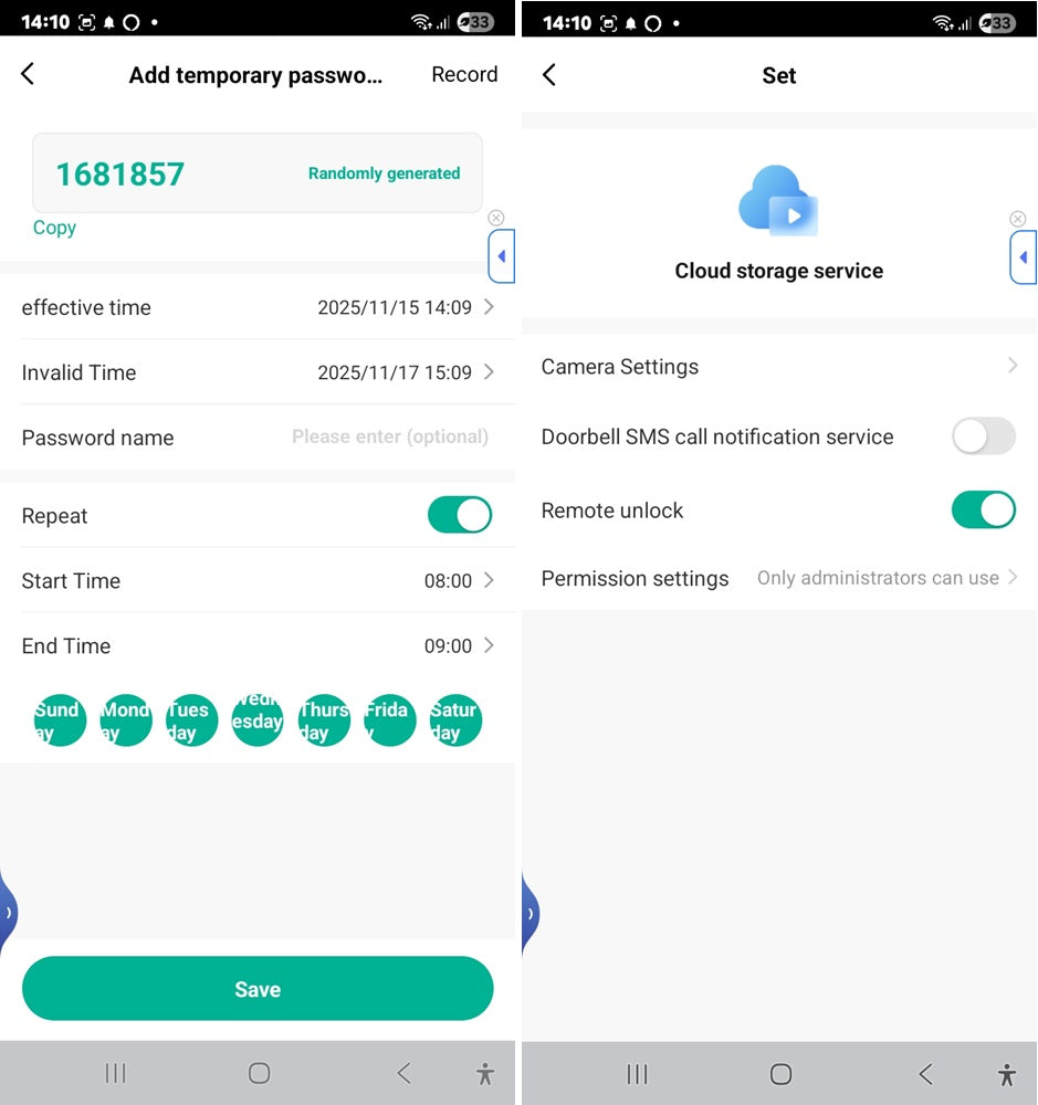 Smart Life Tuya WIFI Door Handle Face Fingerprint Keypad Card Video Doorbell Intercom Lock