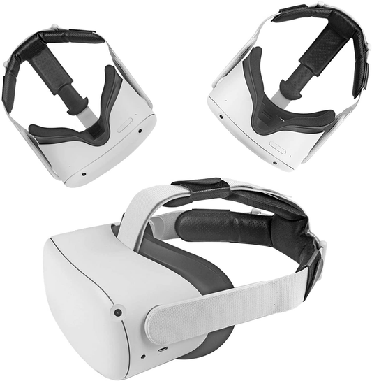 Head Pad for Oculus Quest 2 Headband Gravity Pressure Reducing Head Pad Cushion (Black)