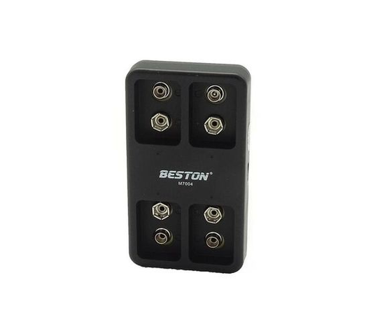 BESTON M7004 Rechargeable Lithium Battery Smart Charger for BESTON 9V Batteries | 4 Slot