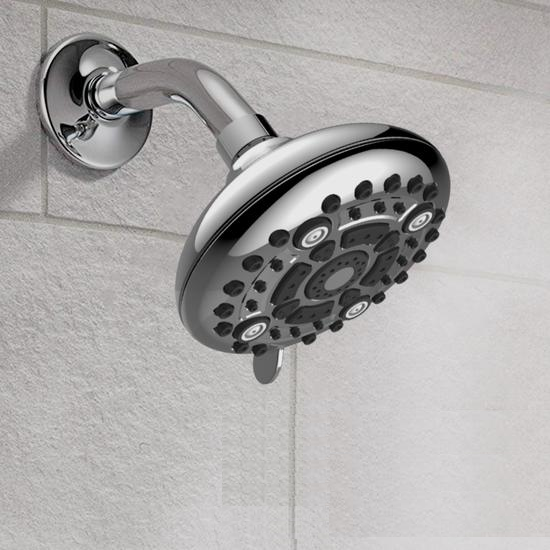 Overhead Mist Water Saving Bathroom Shower Head (Chrome Plated)