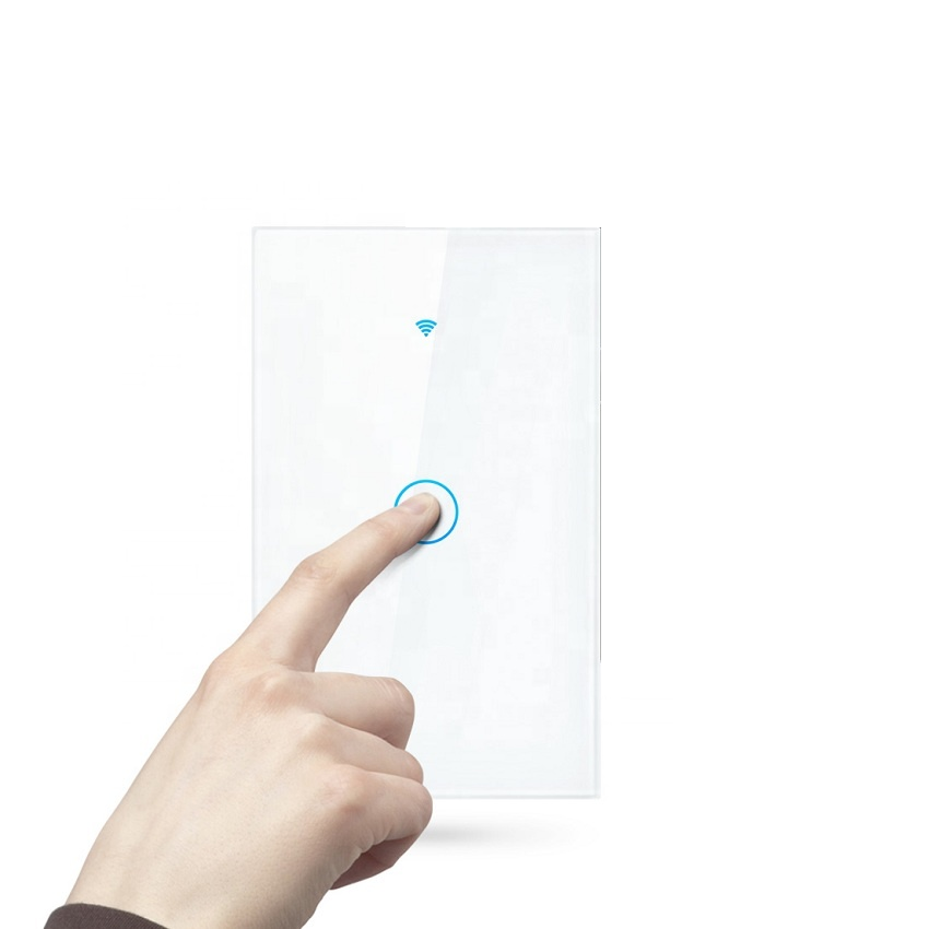 WIFI Control Smart Life Tuya 1CH US LED Neutral Smart Switch (White)