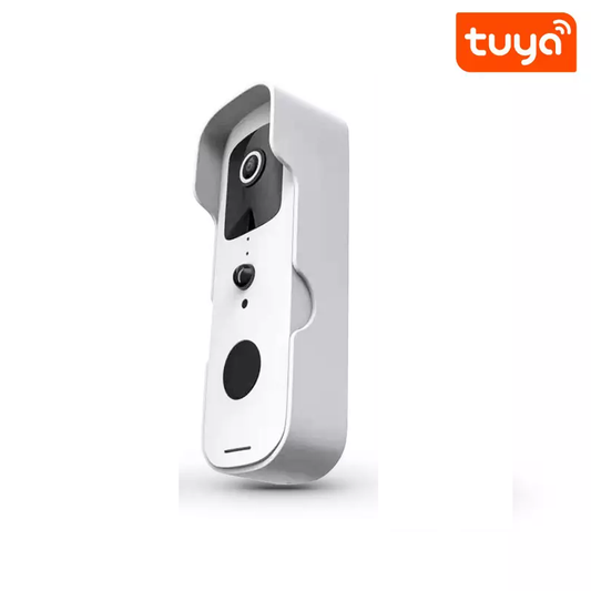 WIFI Control Smart Life Tuya Waterproof HD Video Doorbell (White)