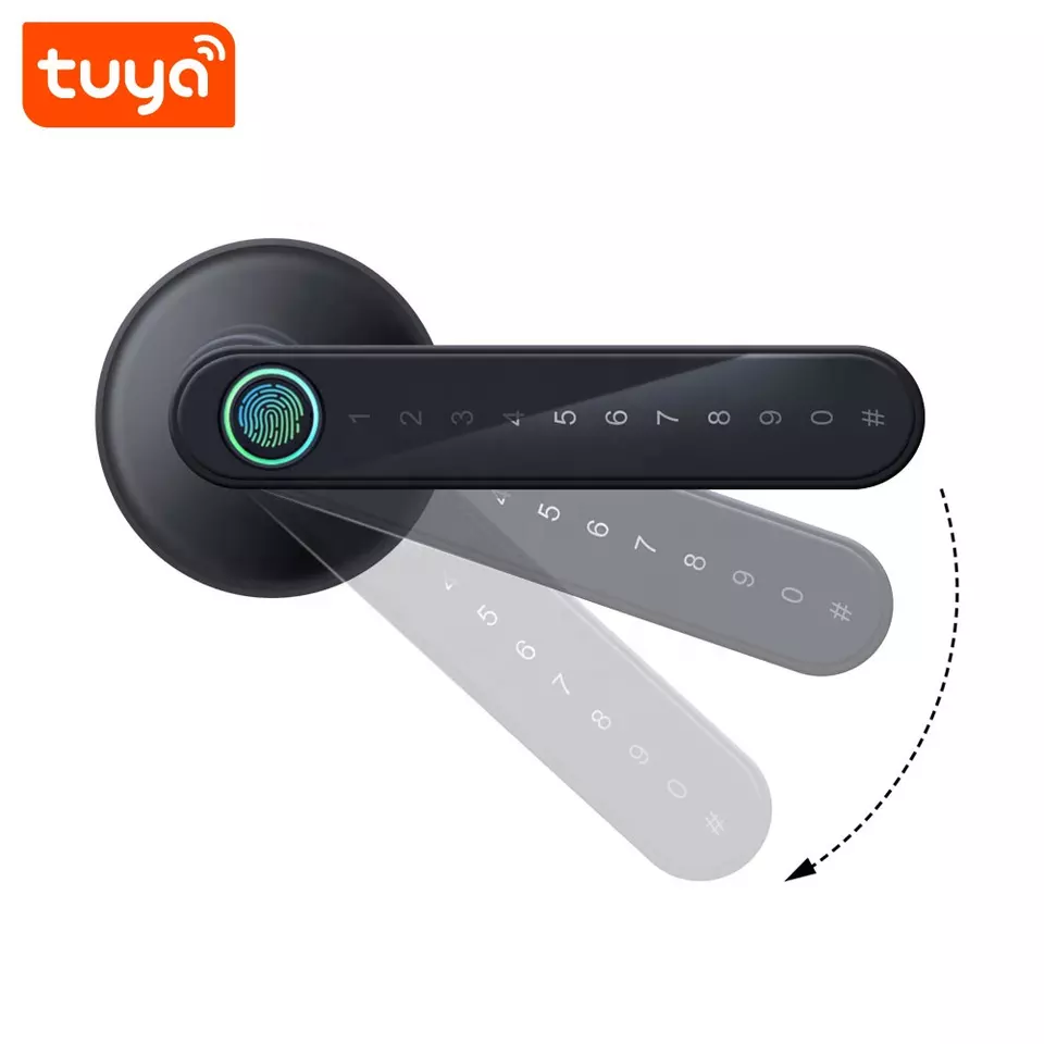 Smart Life Tuya Bluetooth Access Control Fingerprint Keypad Door