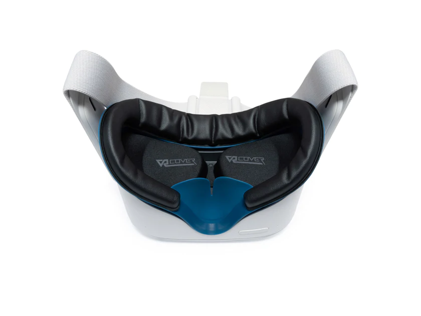 VR Cover Fitness Facial Interface and Foam Set for Oculus Quest 2 (Dark Blue & Black)