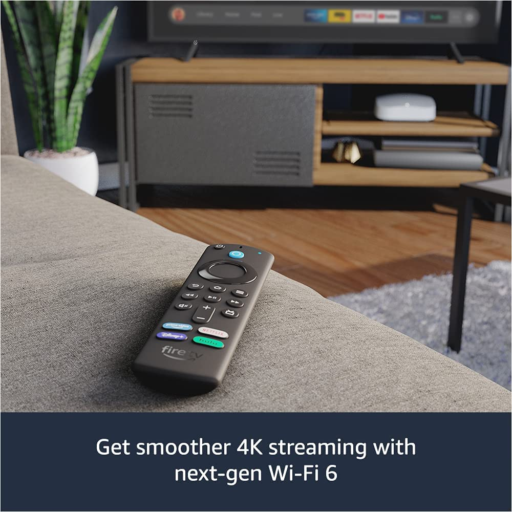 Fire TV Stick 4K Max streaming device, Wi-Fi 6, Alexa Voice Remote includes TV controls 2021
