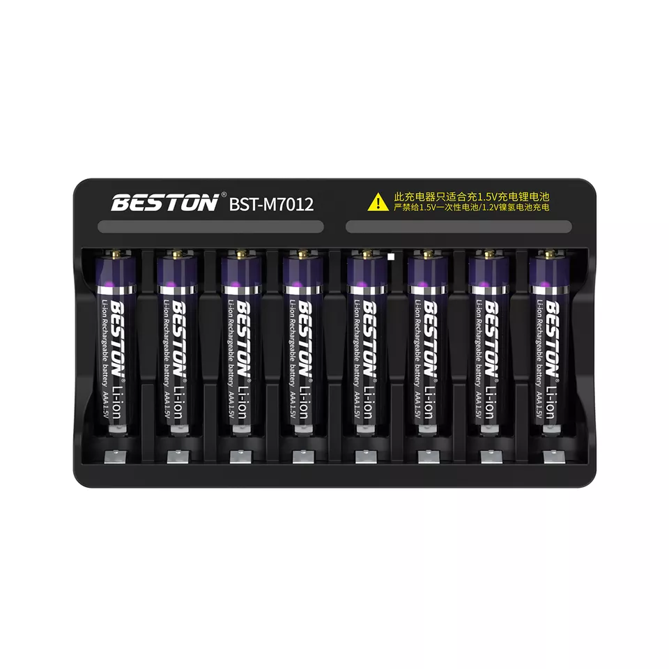 BESTON M7012 Rechargeable Lithium Battery Smart Charger for BESTON AA AAA 1.5V Batteries | 8 Slot