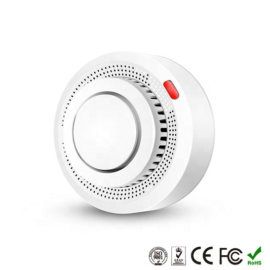 Smart Life Tuya WIFI Smoke Detector Sensor w/ 80db Alarm Sound Speaker | 3V