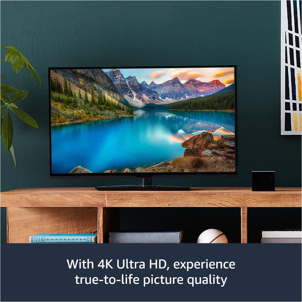 Fire TV Cube, Hands-free streaming device with Alexa, 4K Ultra HD includes latest Alexa Voice Remote