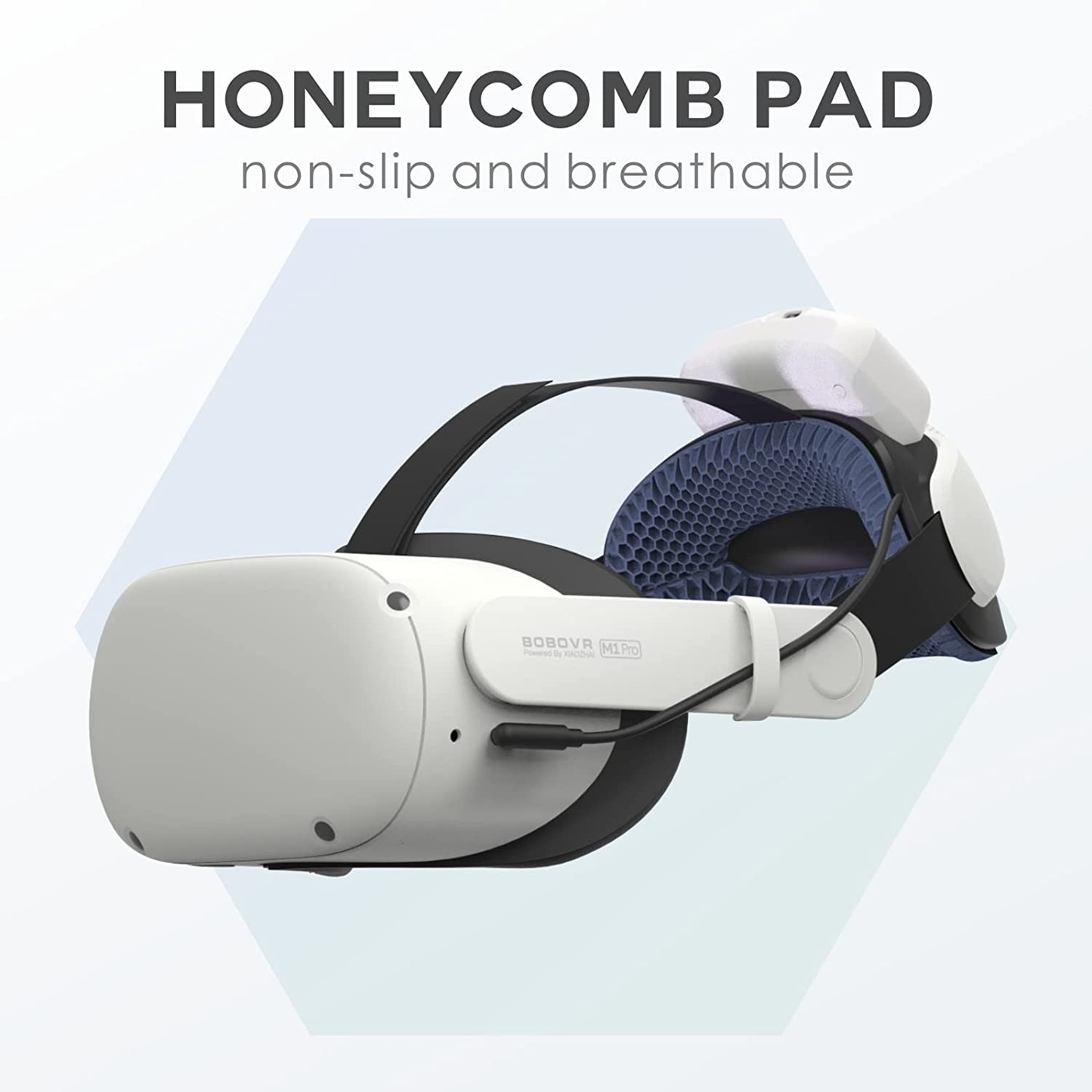 BOBOVR Strap Retrofit Kit for M2 Pro to M1 Pro conversion Honeycomb Back Pad Design