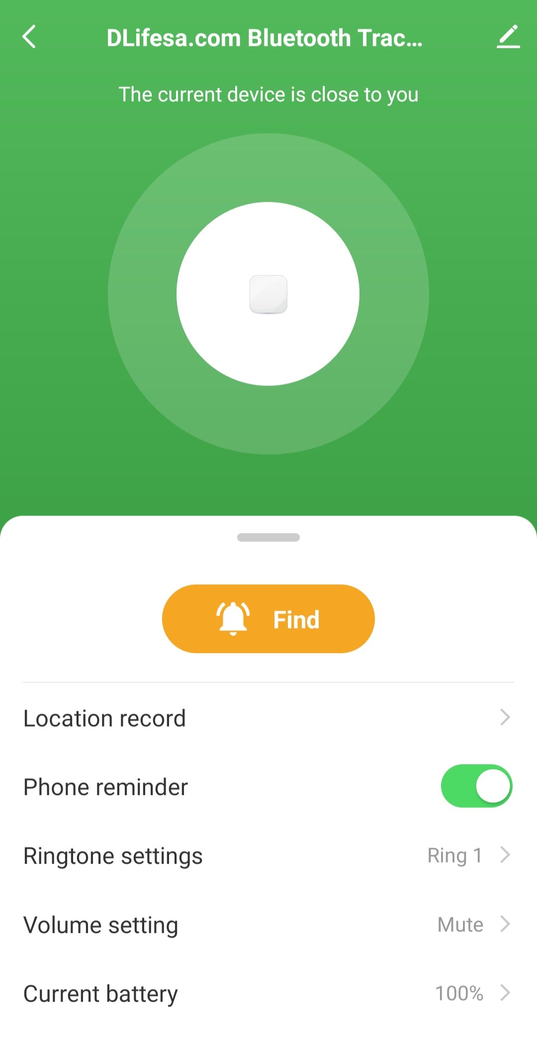 Smart Life Tuya Bluetooth Anti-lost Tracker Tag