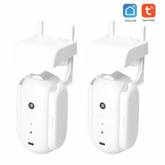 Smart Life Tuya Bluetooth Curtain Robot Motor for Roma Pole with Remote (Double Opening)