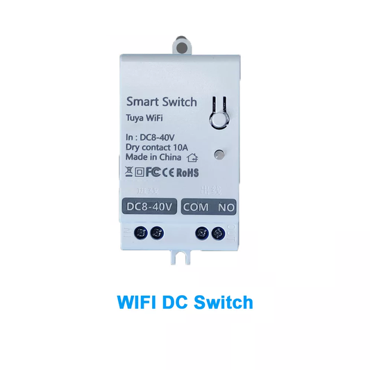 WIFI Control Smart Life Tuya 1CH DC8-40V 10A Max Dry Contact Switch Circuit Breaker